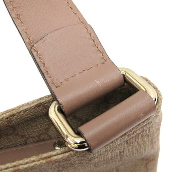 Gucci GG Supreme Monogram Flat Messenger Bag beige with pink brown trim - Picture 8 of 8